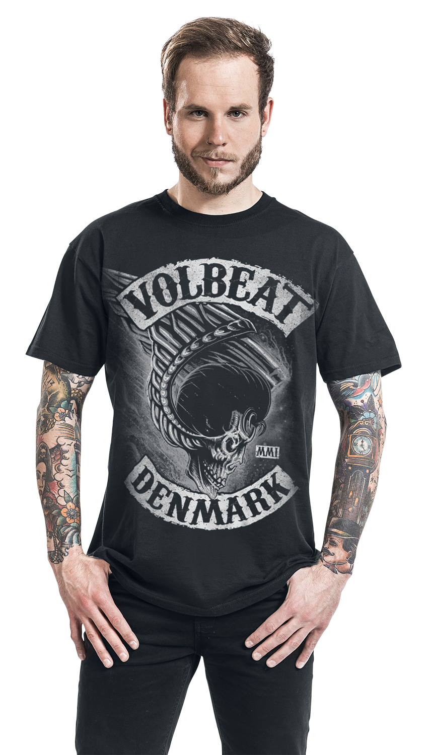 Volbeat Flying Skullwing T-Shirt schwarz
