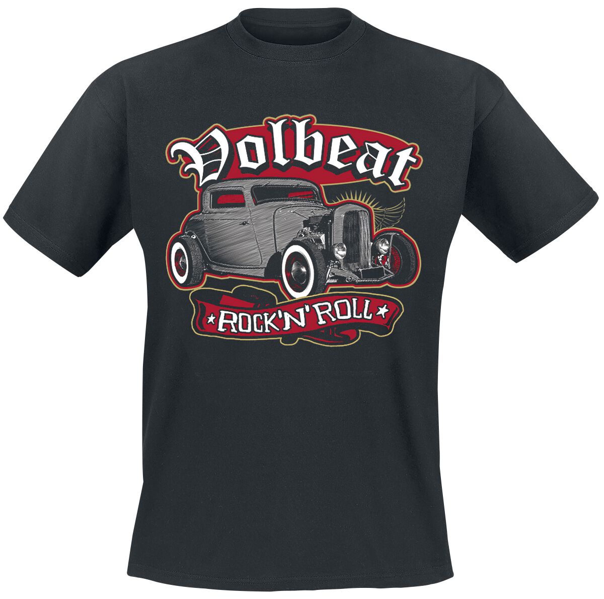 Volbeat T-Shirt - Rock`N`Roll - S bis 4XL - für Männer - Größe S - schwarz  - EMP exklusives Merchandise!