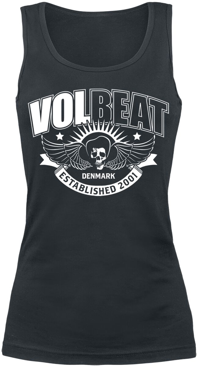Top de Volbeat - Skullwing Ribbon - S à XXL - pour Femme - noir