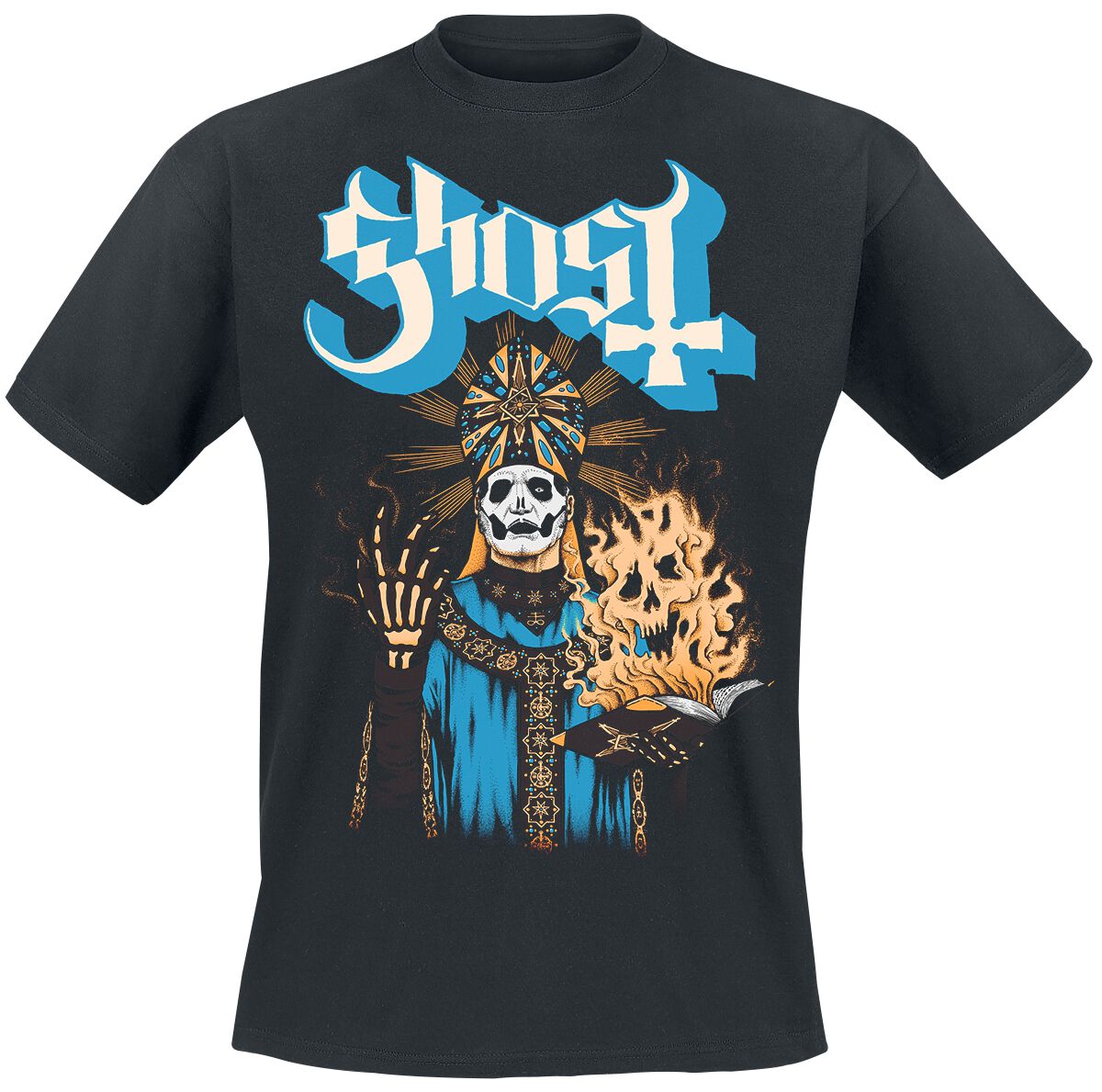 Ghost T-Shirt - Papa Book - S bis XXL - für Männer - Größe M - schwarz  - Lizenziertes Merchandise!