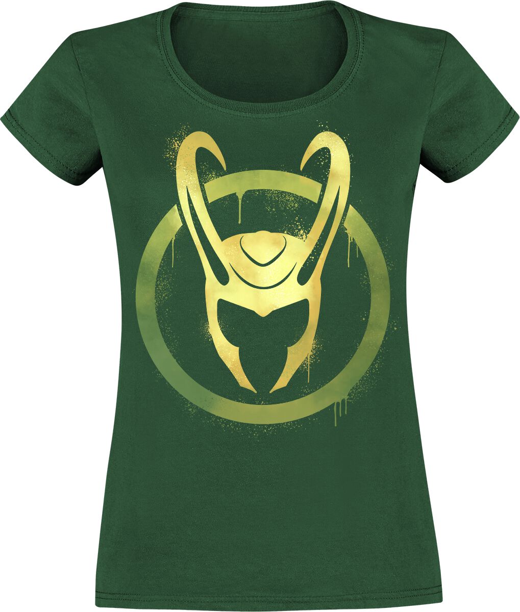 Loki Helmet T-Shirt bottle green