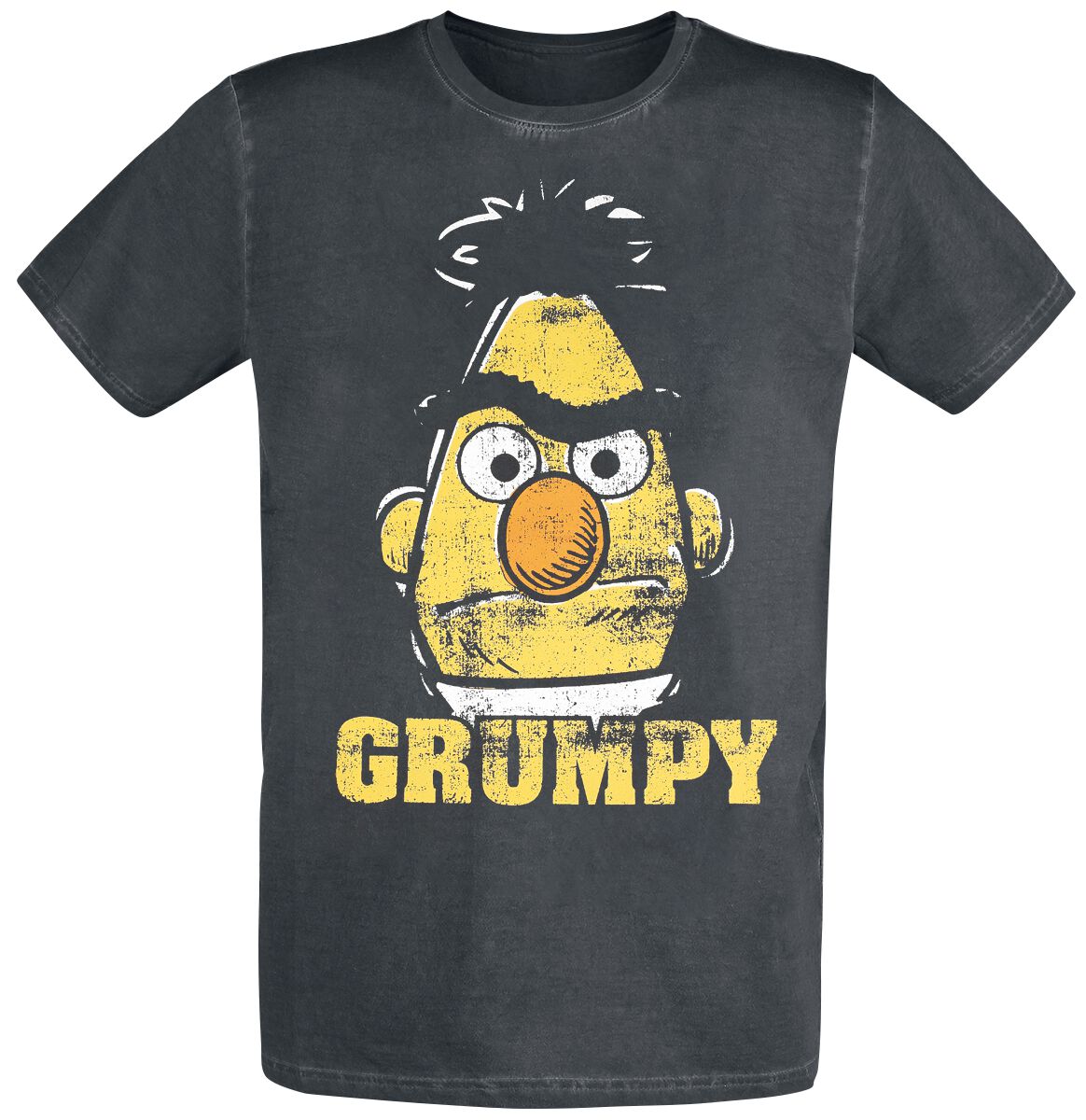 Sesamstraße Bert – Grumpy T-Shirt schwarz