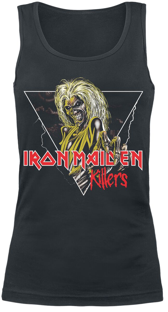 Top de Iron Maiden - Killers Triangle - S à XL - pour Femme - noir
