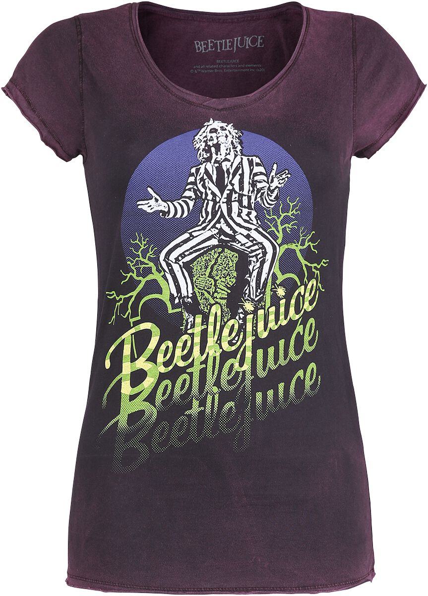 T-Shirt Manches courtes de Beetlejuice - S à L - pour Femme - lilas