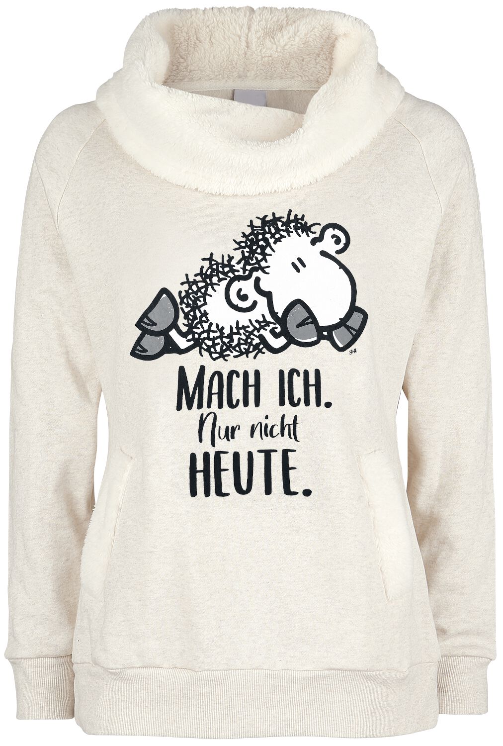 sheepworld Mach ich. Nur nicht heute. Sweatshirt beige meliert sheepworld Mach ich. Nur nicht heute. Sweatshirt beige meliert