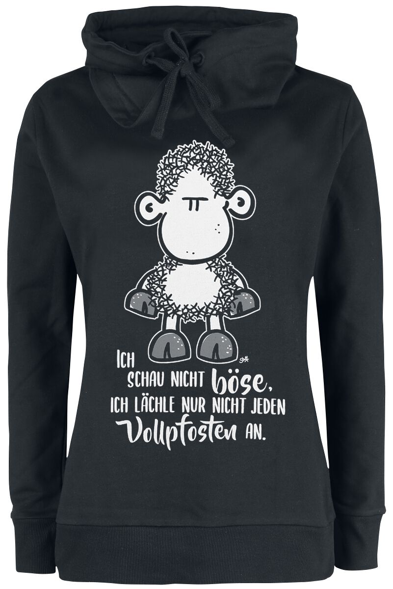 sheepworld Ich schau nicht böse Sweatshirt schwarz