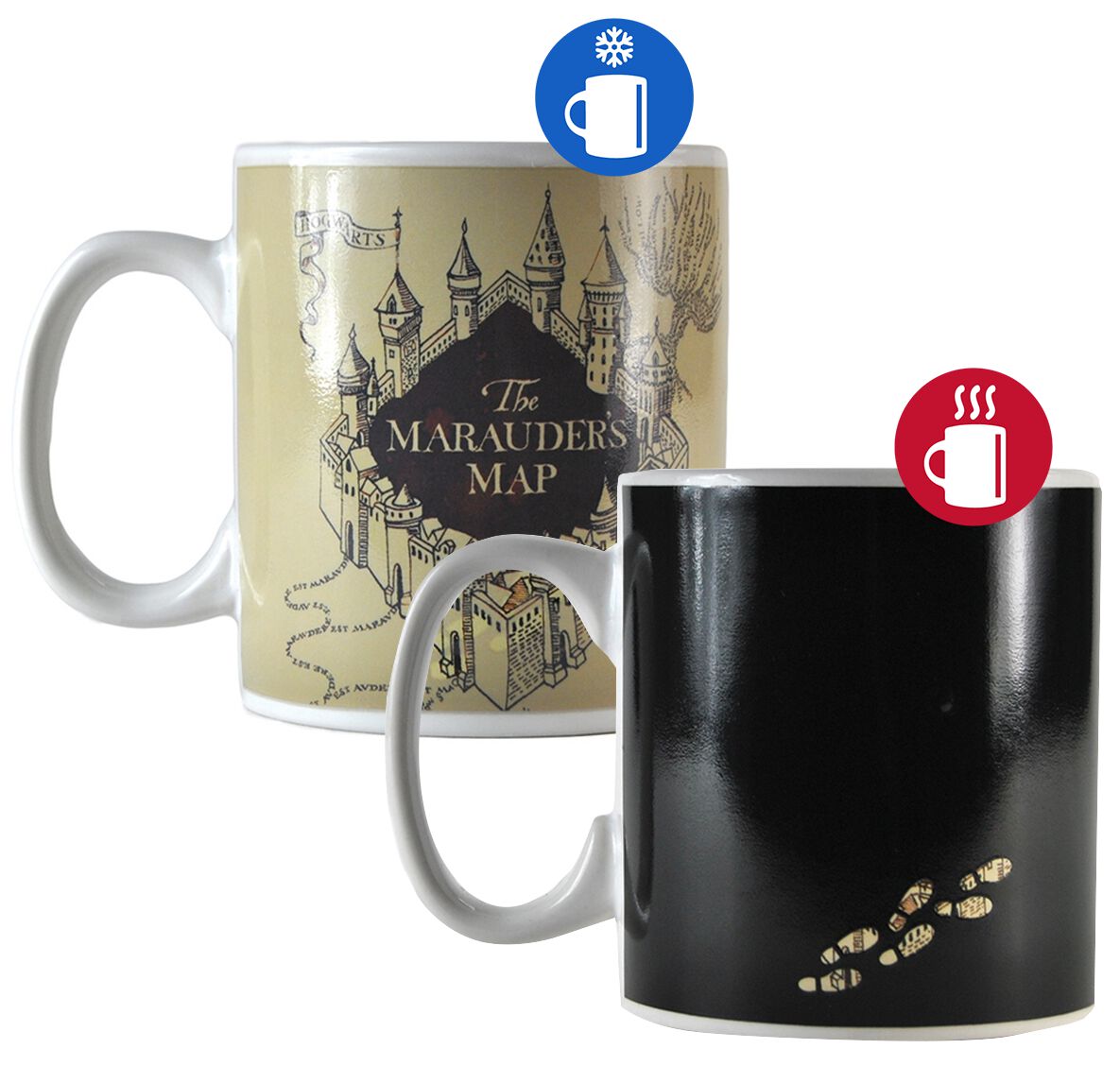 Harry Potter Marauder's Map - Heat-Change Mug Cup black
