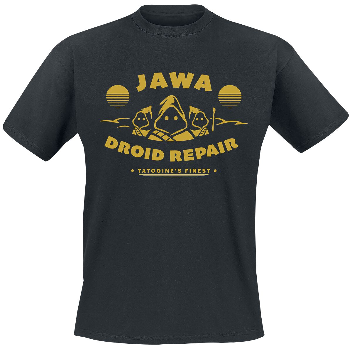 Star Wars T-Shirt - Jawa Droid Repair - S bis L - für Männer - Größe S - schwarz  - Lizenzierter Fanartikel