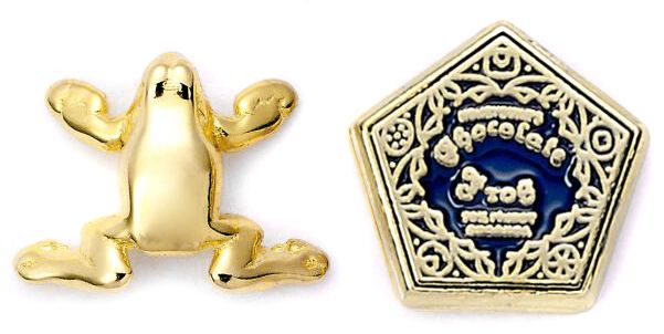 Harry Potter Schokofrosch Ohrstecker-Set goldfarben