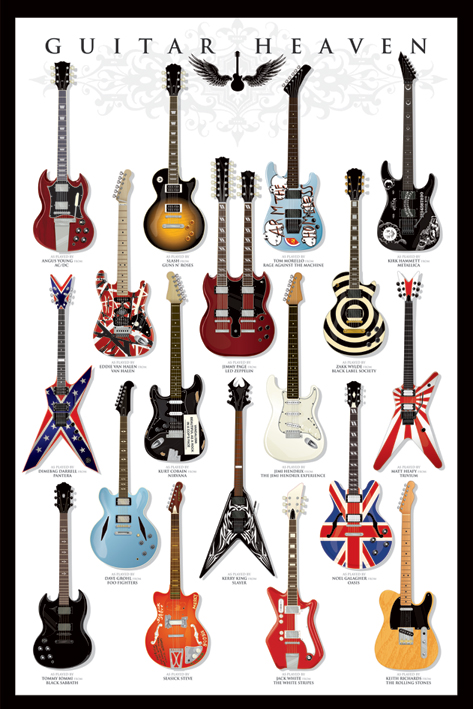 Guitar Heaven - Guitars - Poster - multicolor