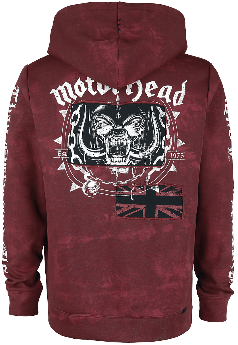 Motörhead Kapuzenjacke - EMP Signature Collection - S bis 3XL - für Männer - Größe S - rot  - EMP exklusives Merchandise!