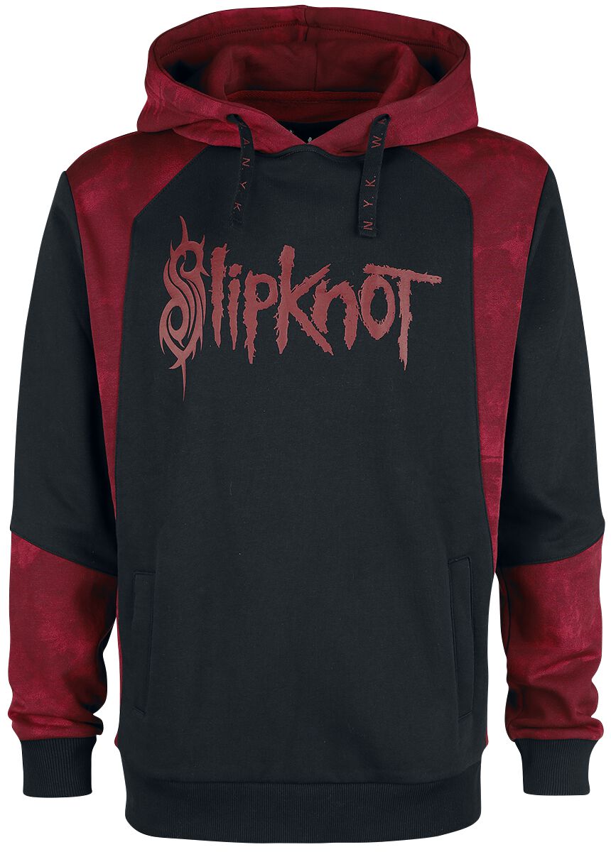 Image of Felpa con cappuccio di Slipknot - EMP Signature Collection - XL a 3XL - Uomo - nero/rosso