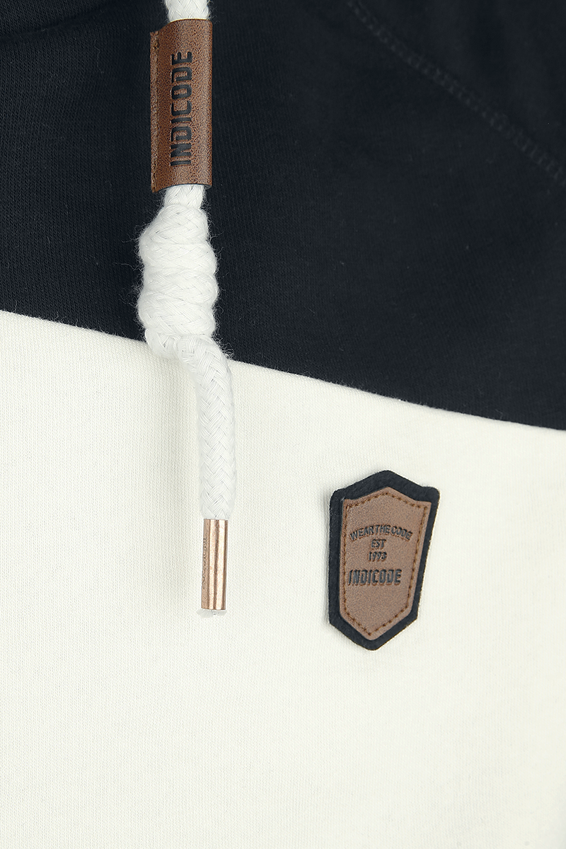 Indicode Pessac Kapuzenpullover schwarz
