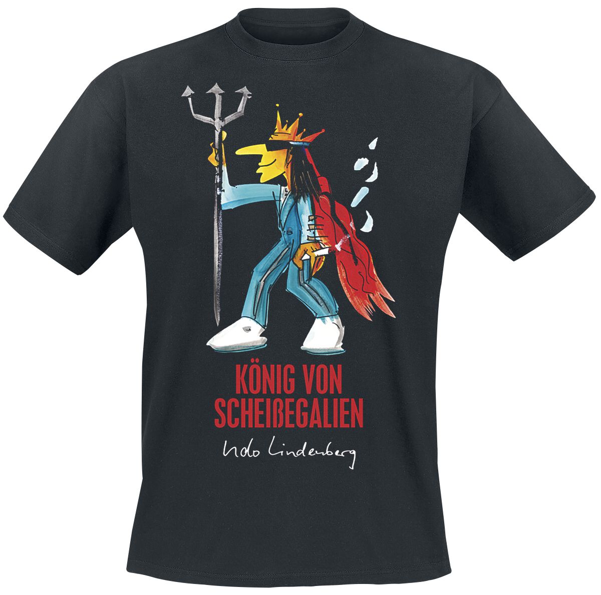 Image of Udo Lindenberg König T-Shirt T-Shirt schwarz