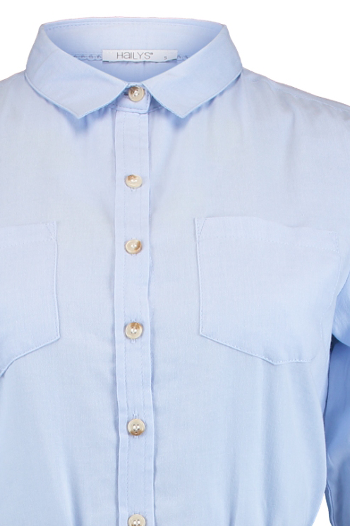 Hailys Larissa Bluse hellblau - 12.00% Rabatt