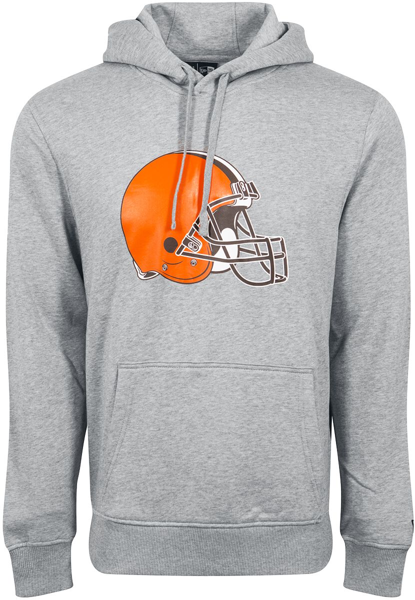 New Era – NFL Kapuzenpullover – Cleveland Browns – S bis 3XL – für Männer – Größe XXL – hellgrau
