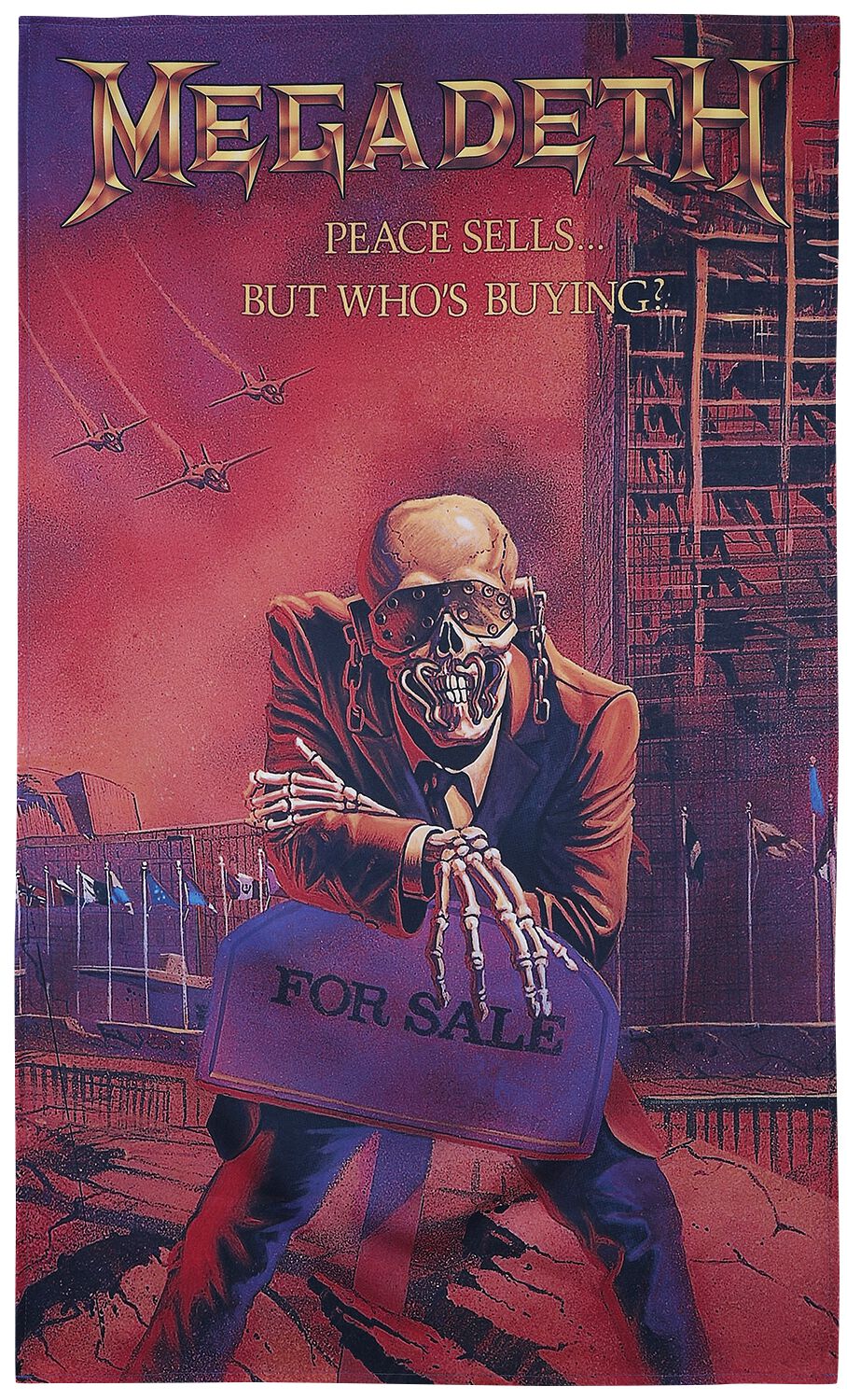 Megadeth Peace Sells Flagge multicolor Megadeth Peace Sells Flagge multicolor