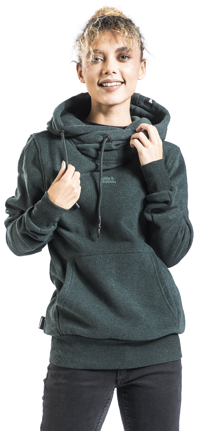 Alife and Kickin SarahAK A Sweat Kapuzenpullover dunkelgrün