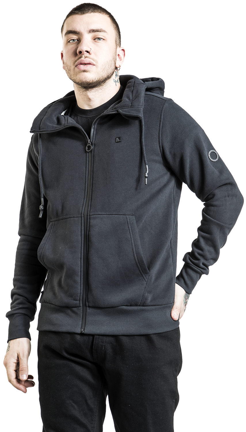 Alife and Kickin TrasherAK A Sweatjacket Kapuzenjacke schwarz