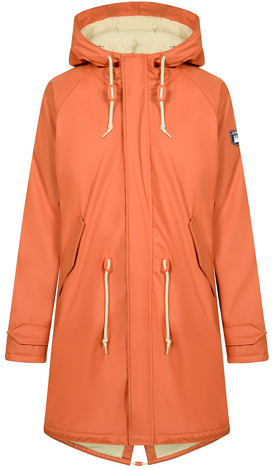 Manteau d'hiver de Derbe Hamburg - Friese Tidaholm - S à 3XL - pour Femme - orange/blanc