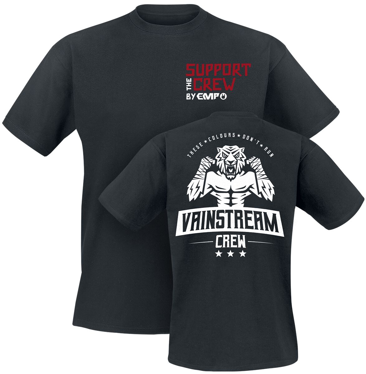 Image of Support The Crew Vainstream T-Shirt schwarz