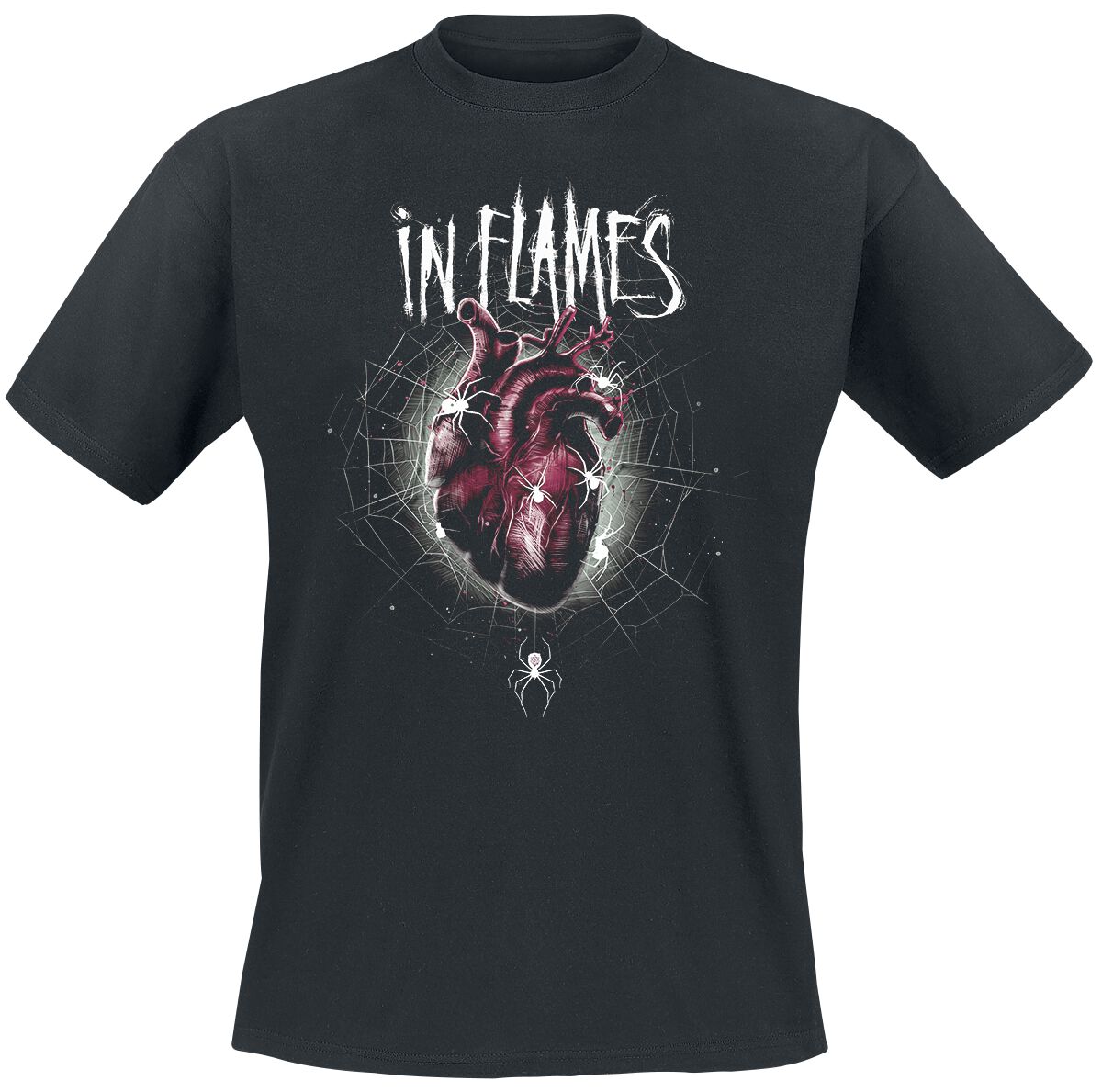 Image of In Flames Black Heart T-Shirt schwarz
