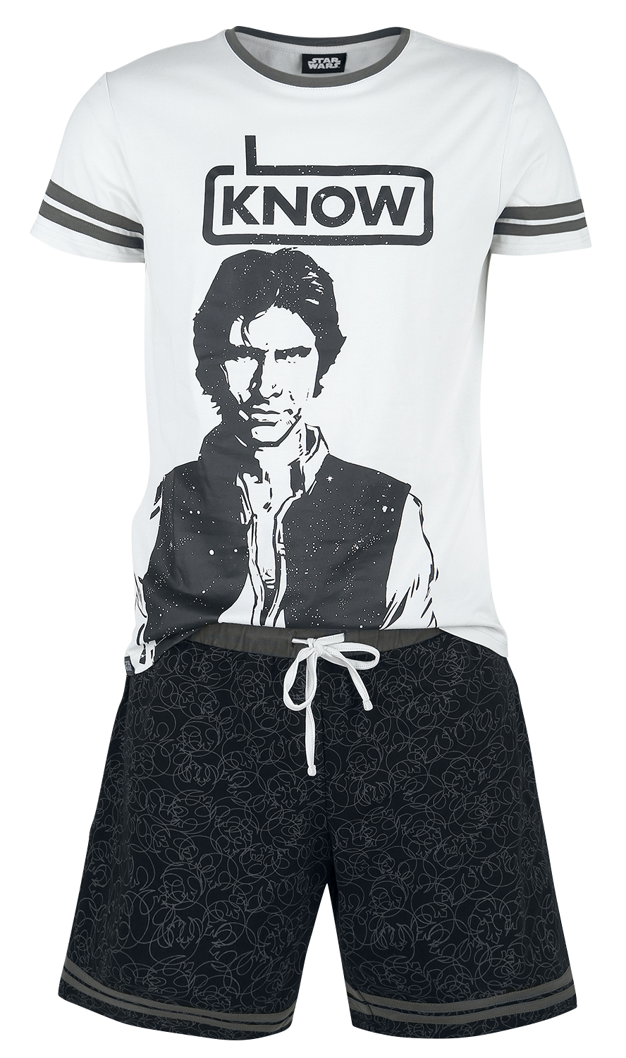 Star Wars - Han Solo - I Know - Schlafanzug - grau| schwarz - EMP Exklusiv!