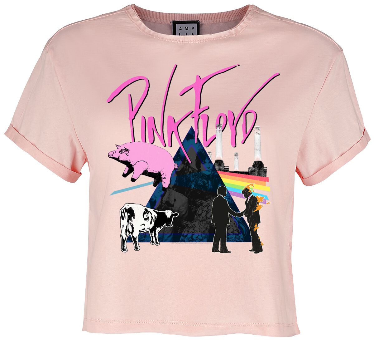 Image of Pink Floyd Amplified Collection - The Greats Girl-Shirt rosa
