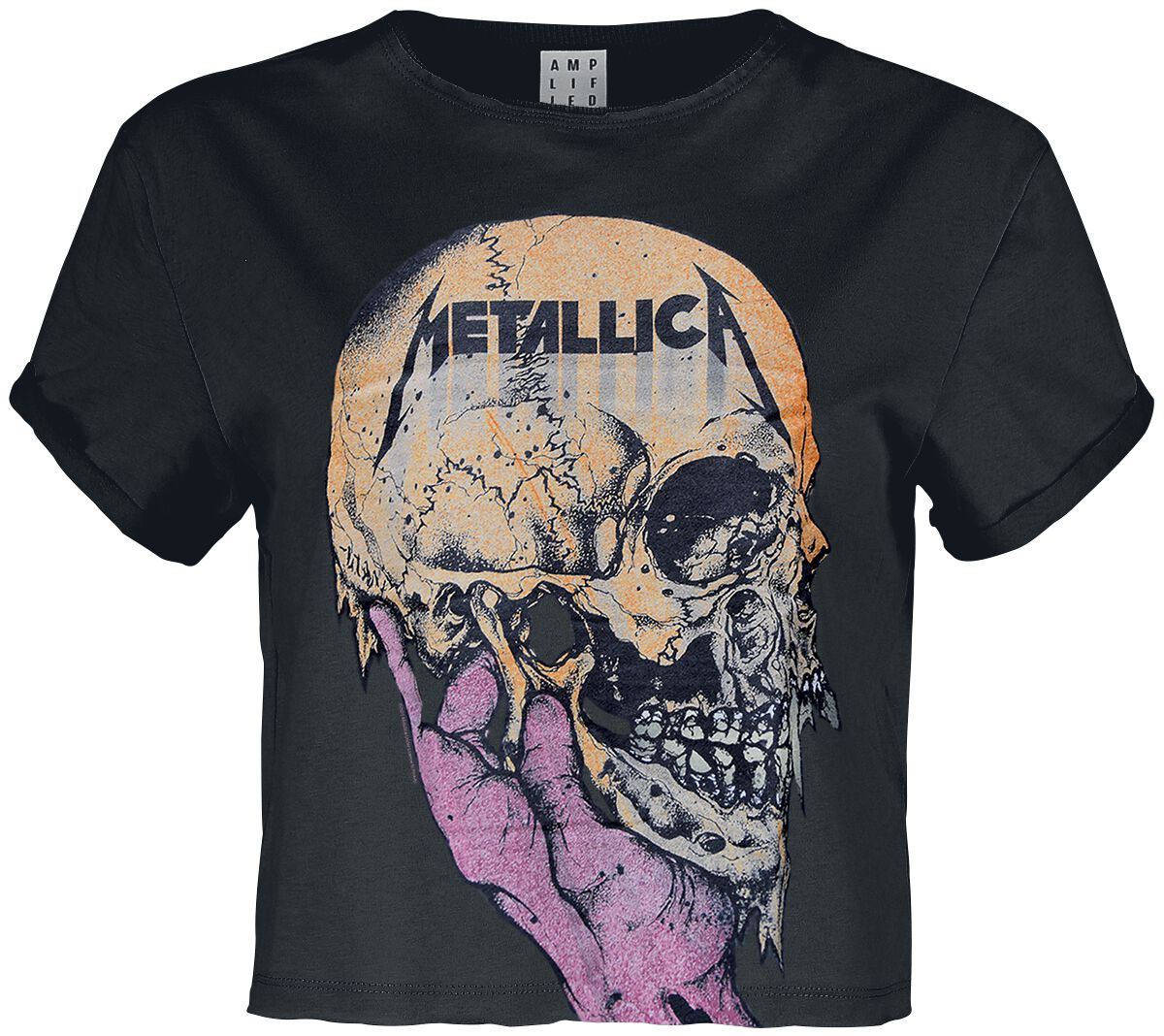 Image of Metallica Amplified Collection - Sad But True Girl-Shirt charcoal