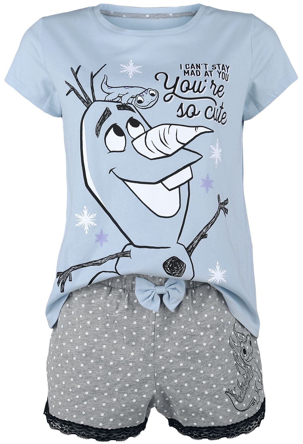 Die Eiskönigin - Disney Schlafanzug - Olaf - XS bis XXL - für Damen - Größe L - allover  - EMP exklusives Merchandise!
