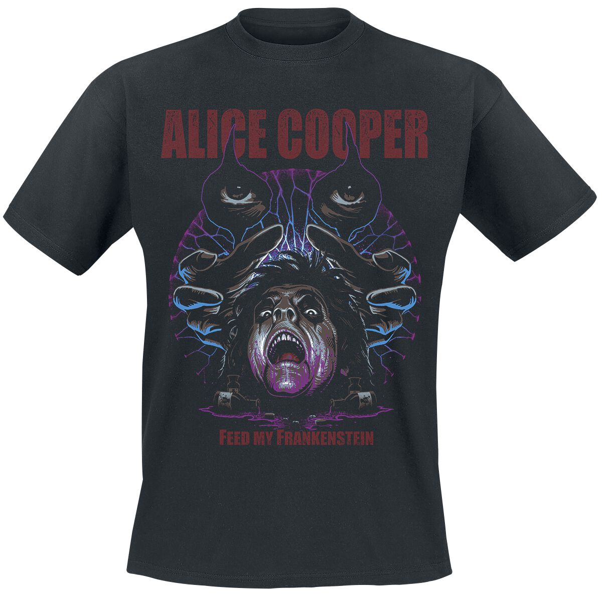 Image of Alice Cooper Feed My Frankenstein T-Shirt schwarz