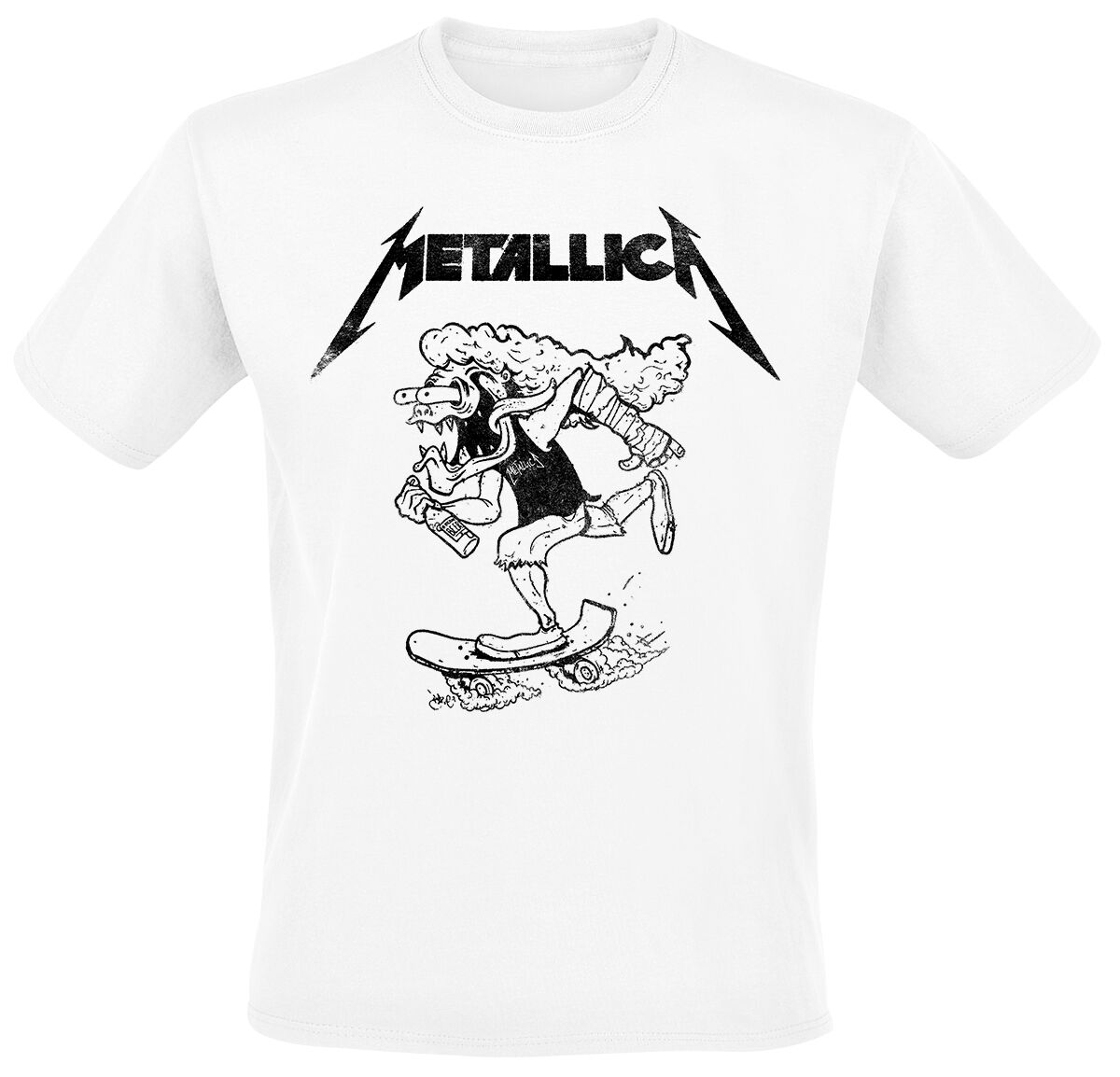 T-Shirt Manches courtes de Metallica - Hetfield Skates - S à XXL - pour Homme - blanc