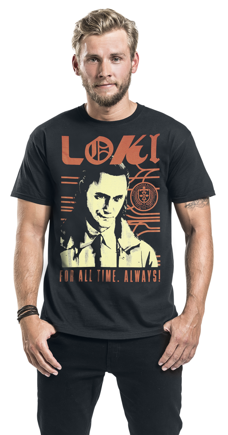 Loki Loki For All Time T-Shirt schwarz - 26.10% Rabatt