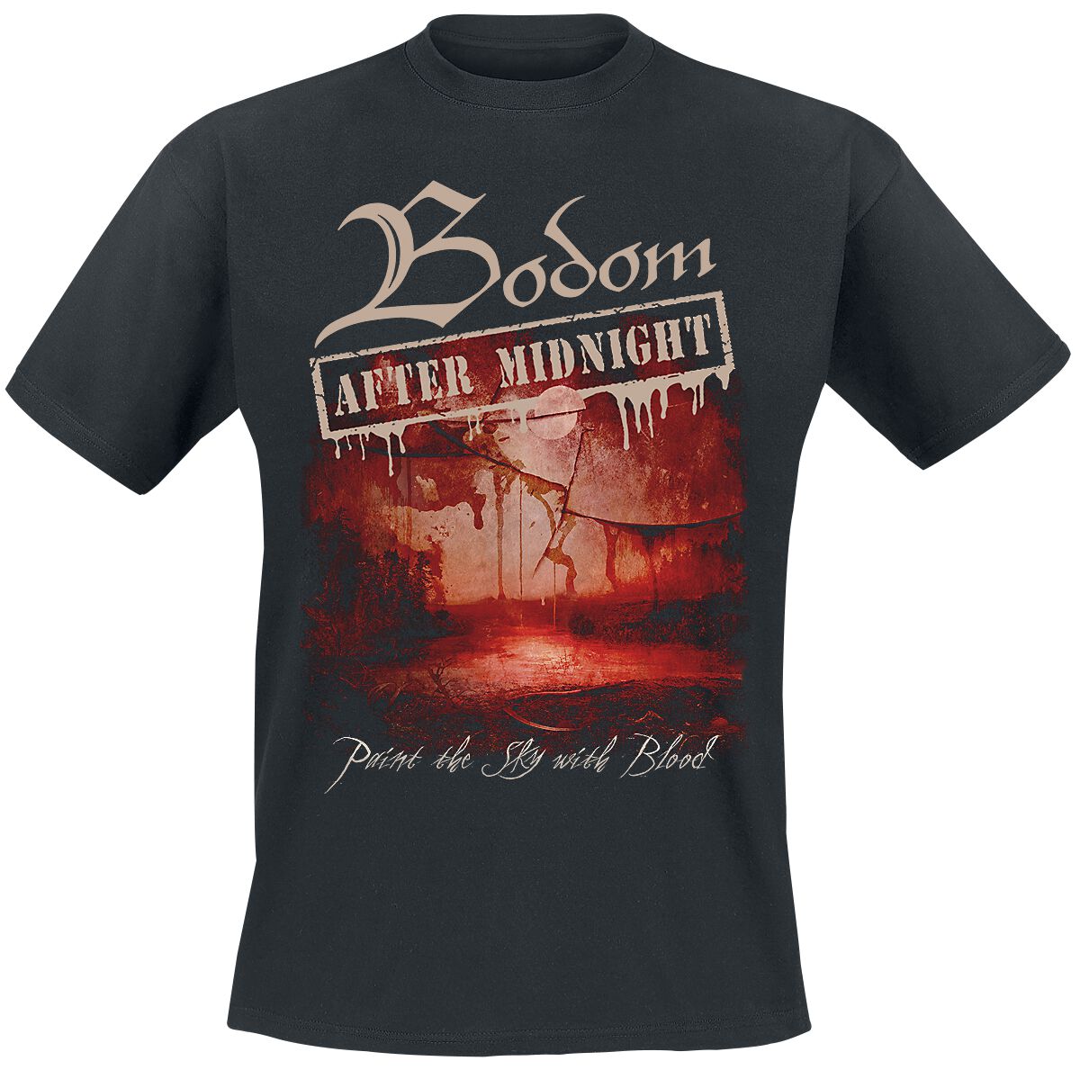 Bodom After Midnight Paint The Sky With Blood T-Shirt black