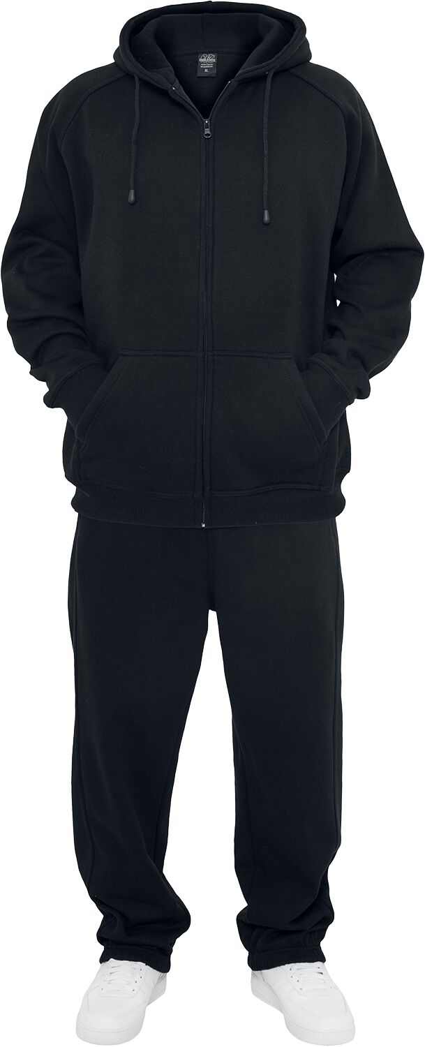 Urban Classics Trainingsanzug - Blank Suit - M bis 3XL - für Männer - Größe XL - schwarz