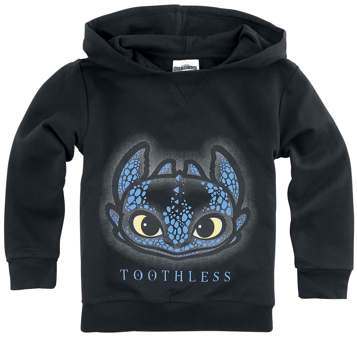 Levně Drachenzähmen leicht gemacht Kids - Toothless detská mikina s kapucí černá
