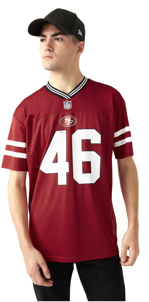 New Era - NFL T-Shirt - San Francisco 49ers Oversized Tee - S - für Männer - Größe S - rot