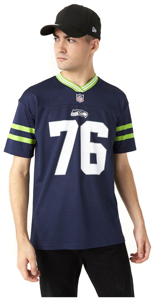New Era - NFL T-Shirt - Seattle Seahawks Oversized Tee - S bis M - für Männer - Größe M - dunkelblau