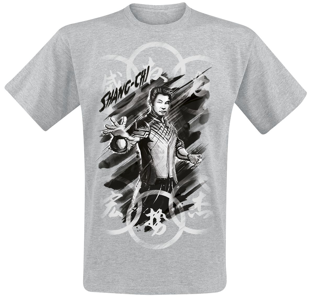 Shang-Chi and the Legend of the Ten Rings Fight T-Shirt mottled grey