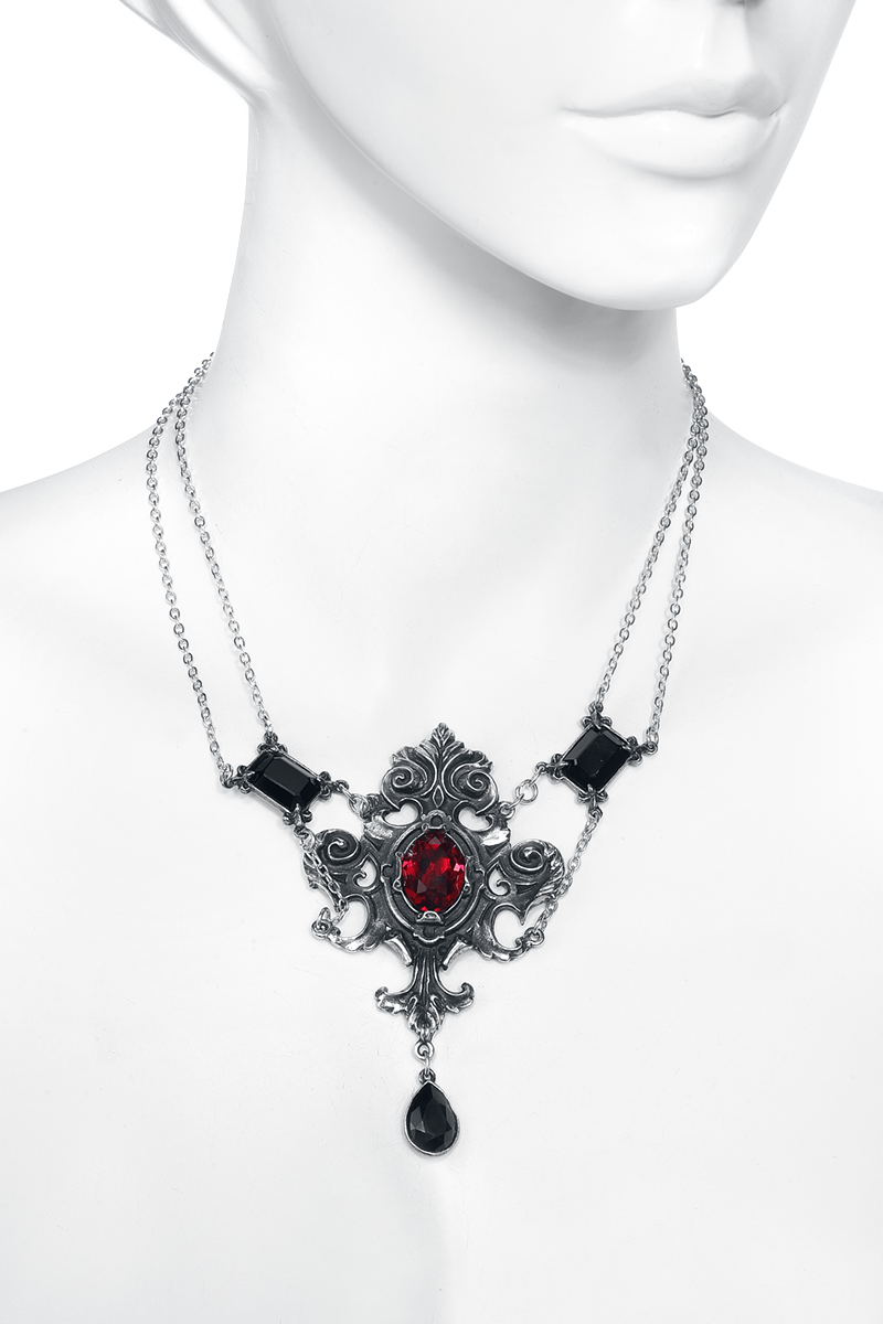 Alchemy Gothic Queen Of The Night Halskette silberfarben - 16.00% Rabatt