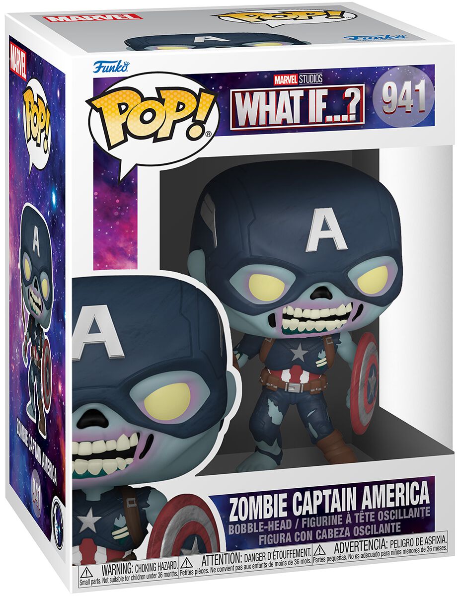 What If...? Zombie Captain America Vinyl Figure 941 Funko Pop! multicolor