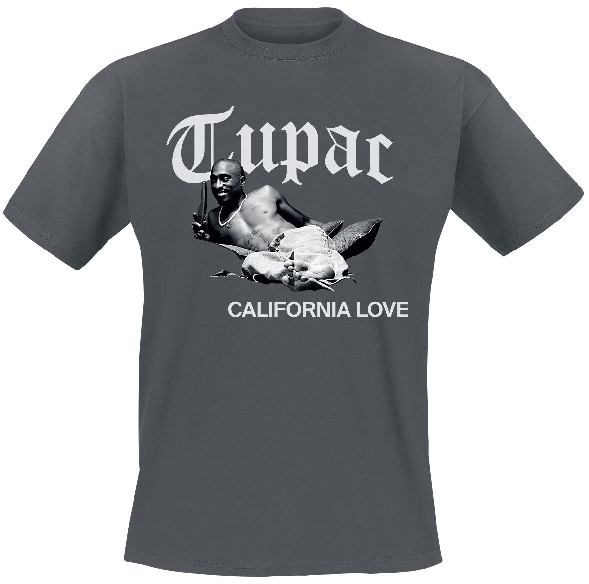 Image of Tupac Shakur California Love T-Shirt graphite