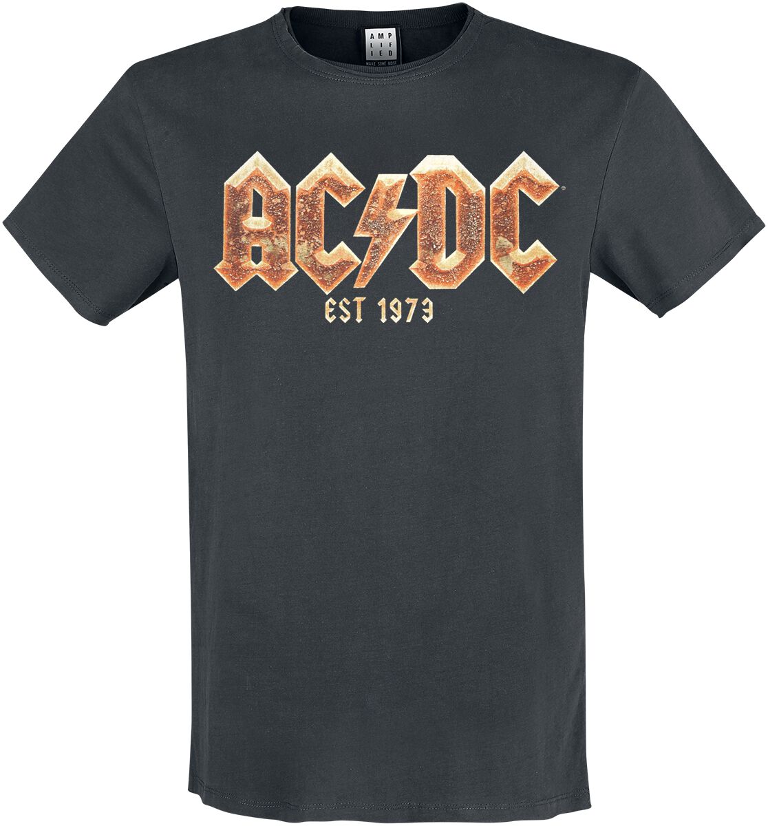 Image of AC/DC Amplified Collection - Golden Gods T-Shirt charcoal