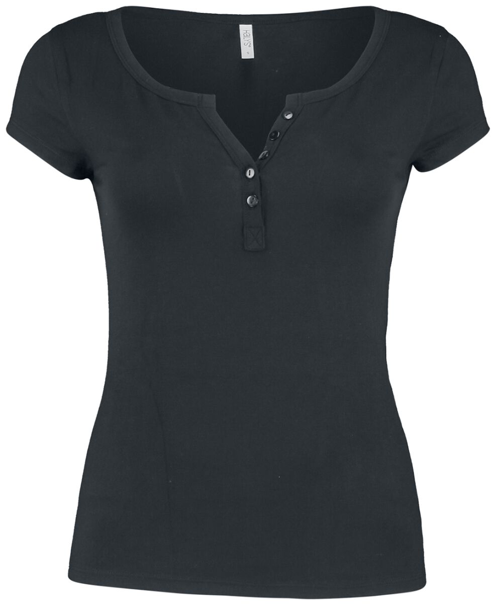 Hailys T-Shirt - Henna - XS bis L - für Damen - Größe M - schwarz