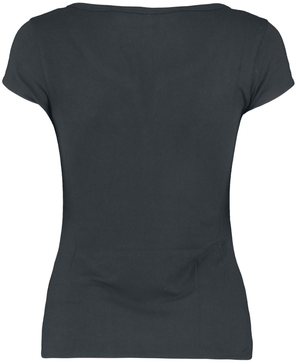 Hailys T-Shirt - Henna - XS bis L - für Damen - Größe L - schwarz