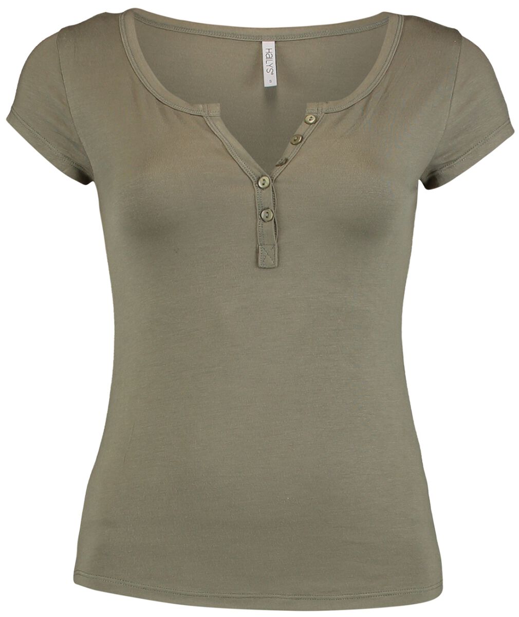 Hailys T-Shirt - Henna - XS bis XL - für Damen - Größe M - khaki