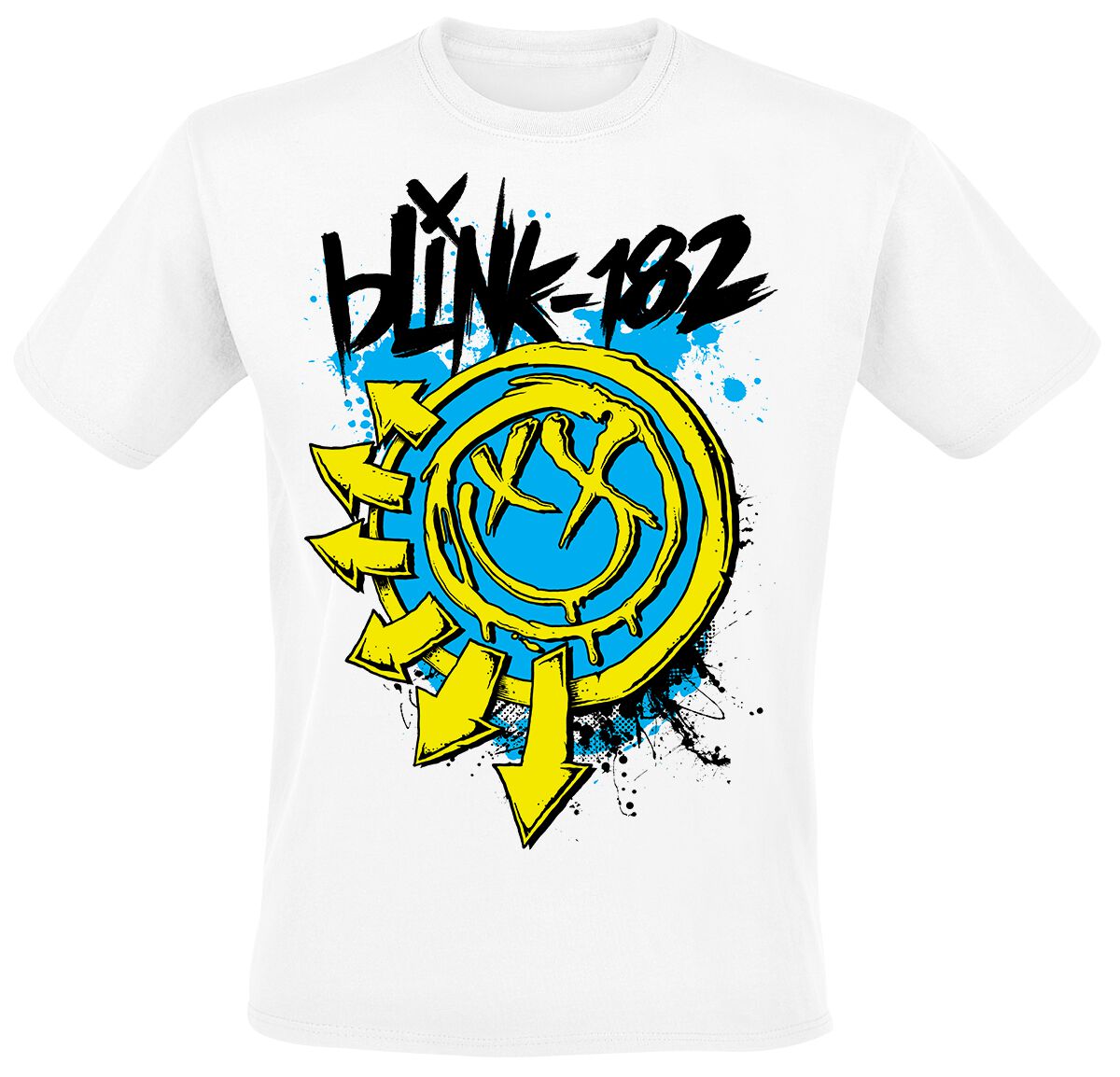 Image of Blink-182 Smiley T-Shirt weiß