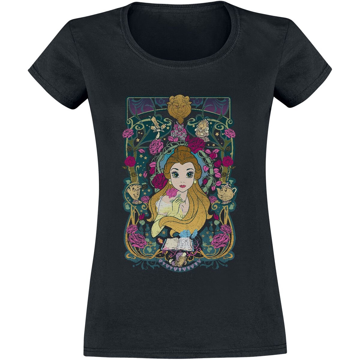 Die Schöne und das Biest Belle T-Shirt schwarz