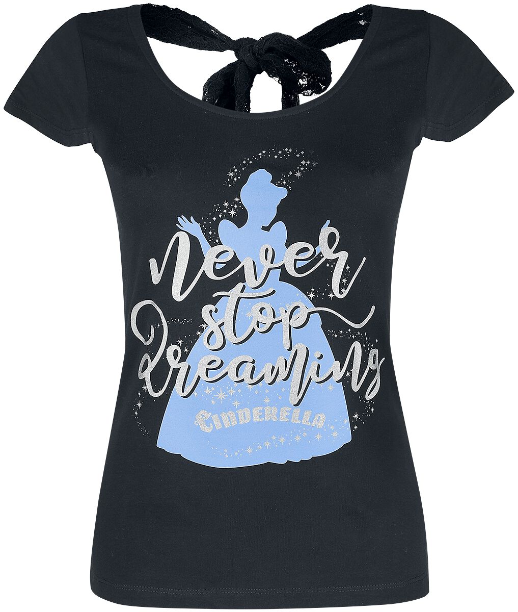Cinderella Never Stop Dreaming T-Shirt black