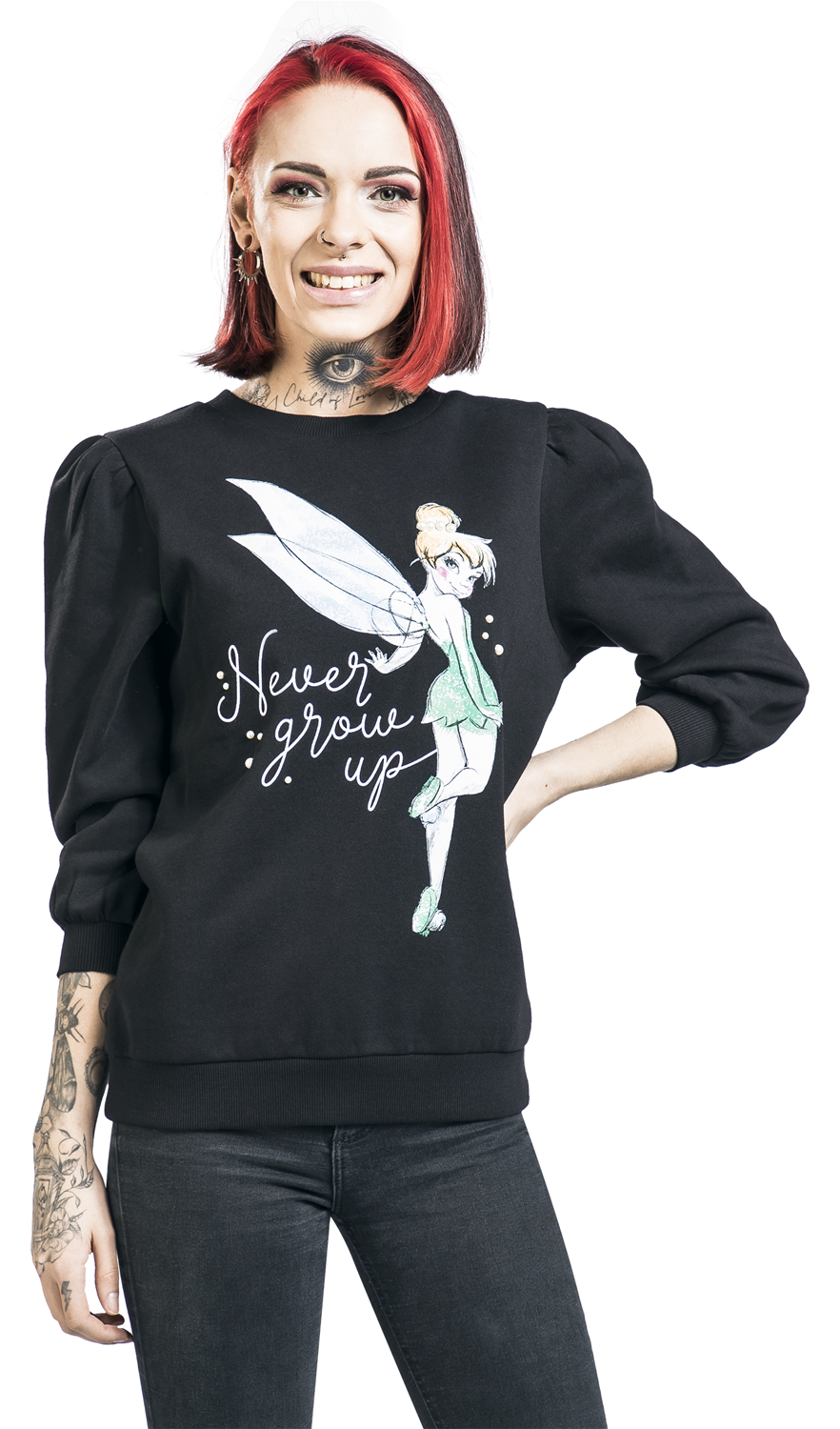 Peter Pan Tinker Bell Sweatshirt schwarz
